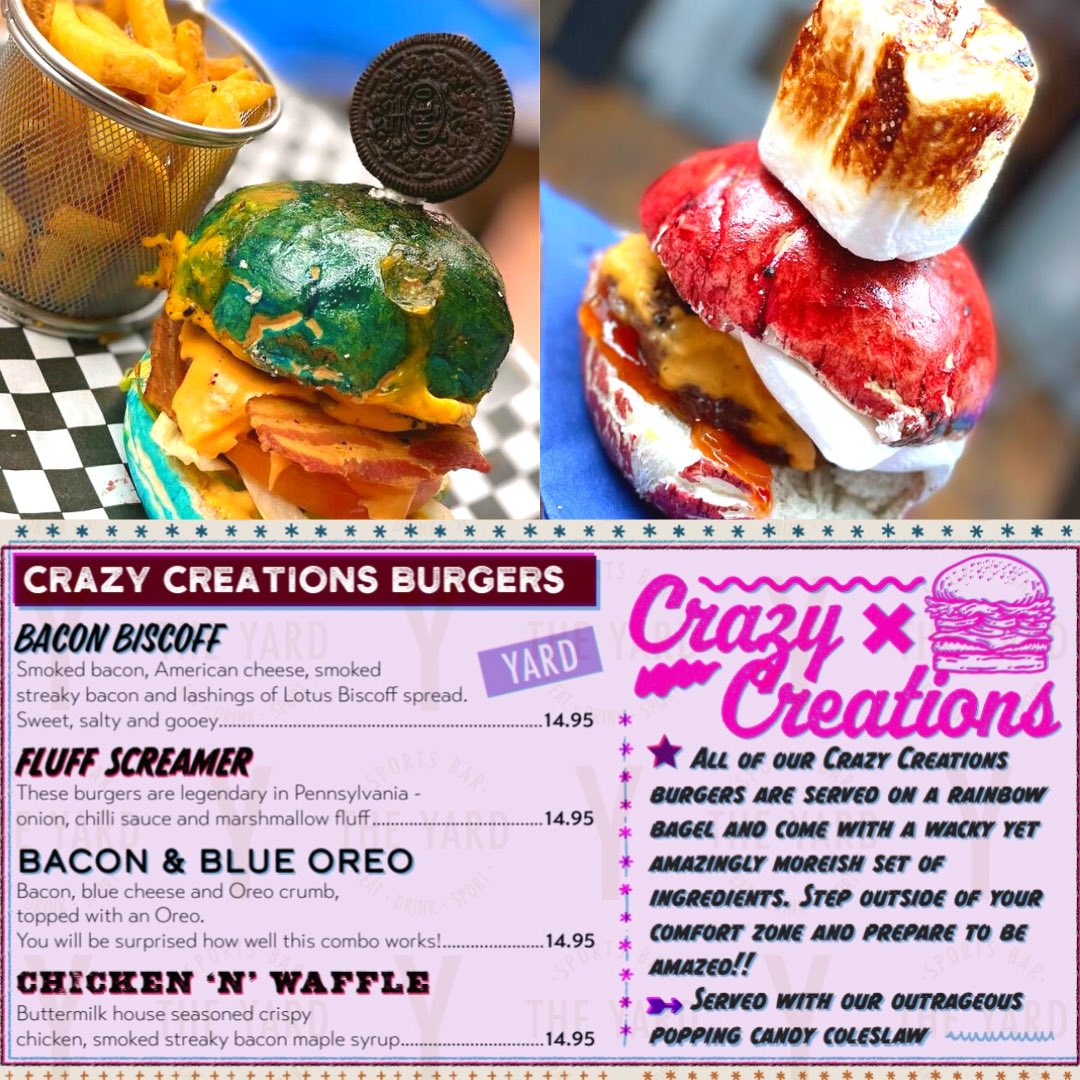 New menu just dropped…#newmenu #ilkley #burgers #crazyburger #burgerlover #foodblogger #Yorkshire #YorkshireDay2022