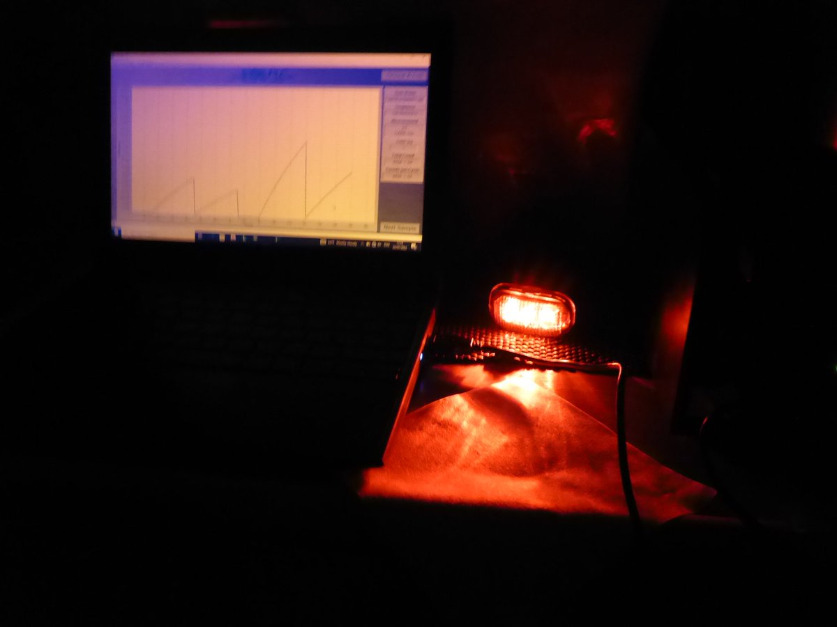 Setting up a temporary luminescence lab at ~80°N in a cabin on <a href="/UiTNorgesarktis/">UiT Norges arktiske universitet</a> R/V Helmer Hanssen to measure portable OSL samples from Svalbard during the #Cryocarb cruise. @LundGeology #NGU