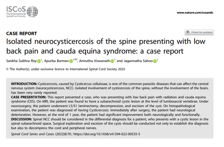 Spinal Cord Series and Cases tweet media