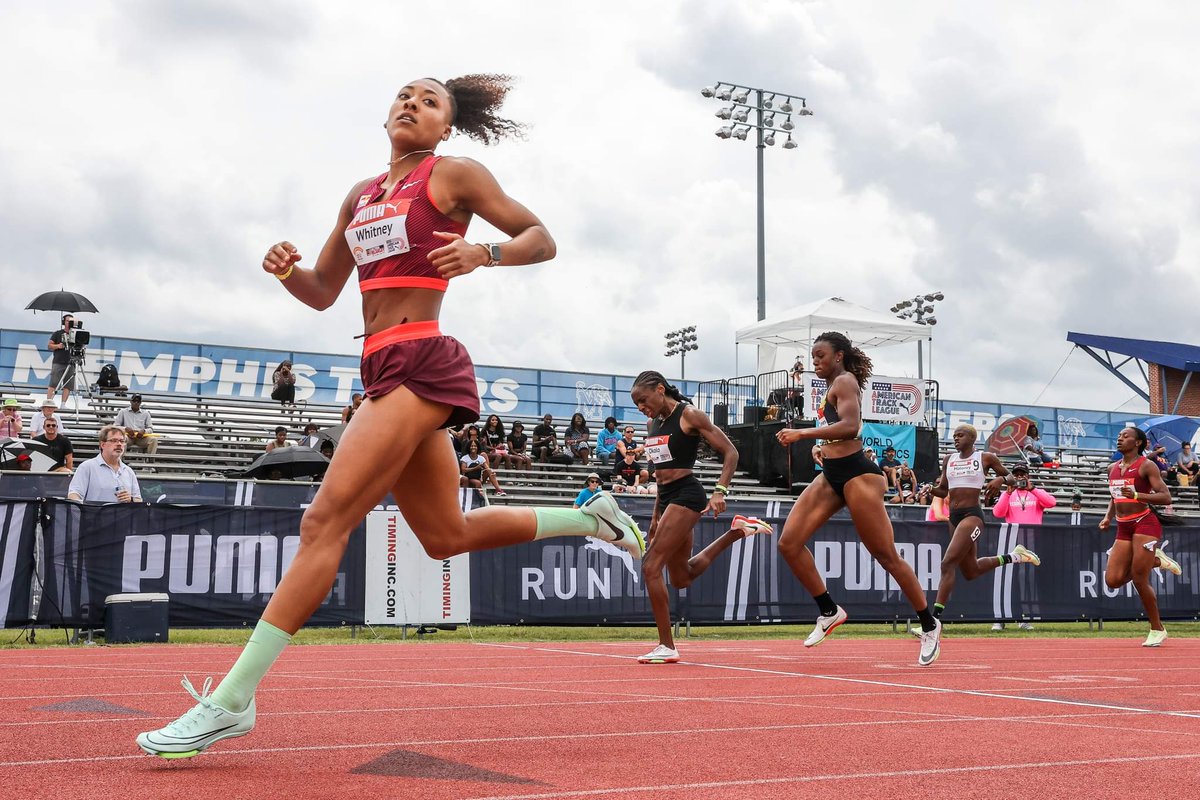 americantrack's tweet photo. 51.17 for Kaylin Whitney as she walks away as the 400m champion of the 2022 Ed Murphey Classic! 🍾 🔥

📸 @kevmofoto 
#edmurpheyclassic #kaylin #400m #400meters #meters #2022 #2022year #champion #memphis #memphistennessee https://t.co/IfzXzOoeLJ