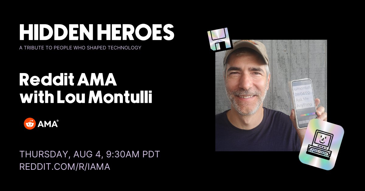 📣 Reddit AMA with Lou @Montulli coming up this Thursday! 📣

Mark your calendars and join us on August 4 at 6:30 PM CEST (9:30AM PDT) for a special Ask Me Anything session on @Reddit.

👉 hubs.ly/Q01hZvH40

#hiddenheroes #LouMontulli #AMA #redditAMA #askmeanything