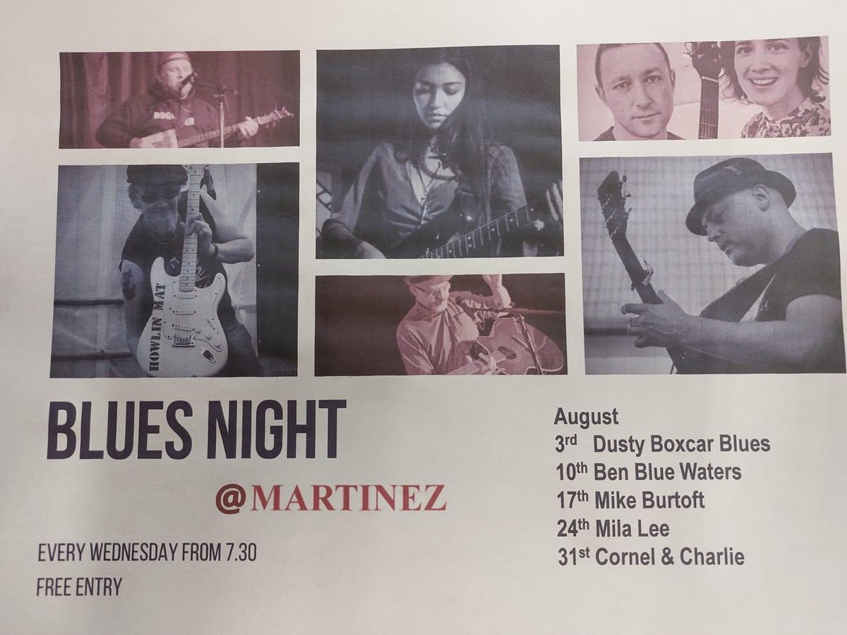 MartinezWines's tweet photo. Bingley Martinez live music line up for August. #Bingley #Eldwick #Shipley #Baildon #Saltaire #Cullingworth #Crossflatts #Steeton #Silsden #Keighley #music #wine https://t.co/IJcCxL3iQg