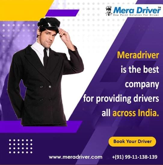 👮‍♂️Book your own personal and Part time Driver form Meradriver.com. Special Offer applied. Book Now Call us to Book. 
Visit us:- meradriver.com 
Mera Driver Pvt. Ltd.
📧E-Mail ID:- info@meradriver.com
📞Mobile: +91-9911138139