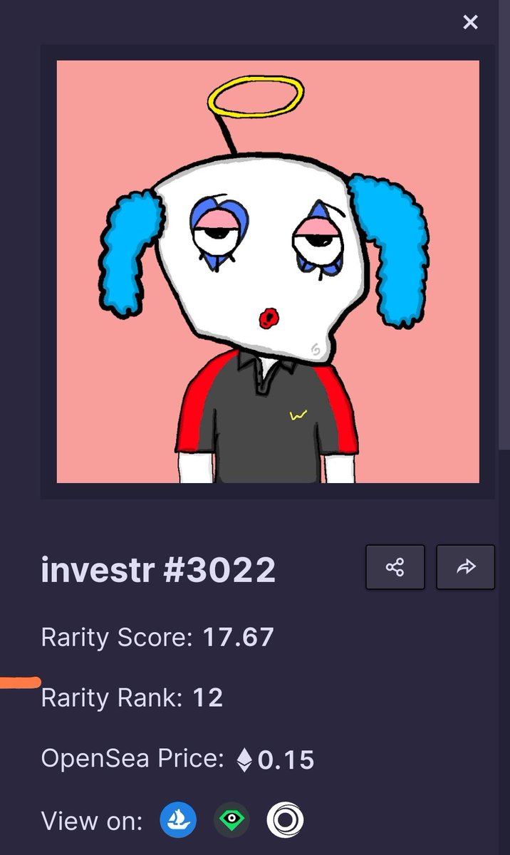 d3generic's tweet photo. Got my rank 12 @nftinvestrs 
*Hooonk* *hooonk 🤡🚀 https://t.co/f4Q7xyZSuA
