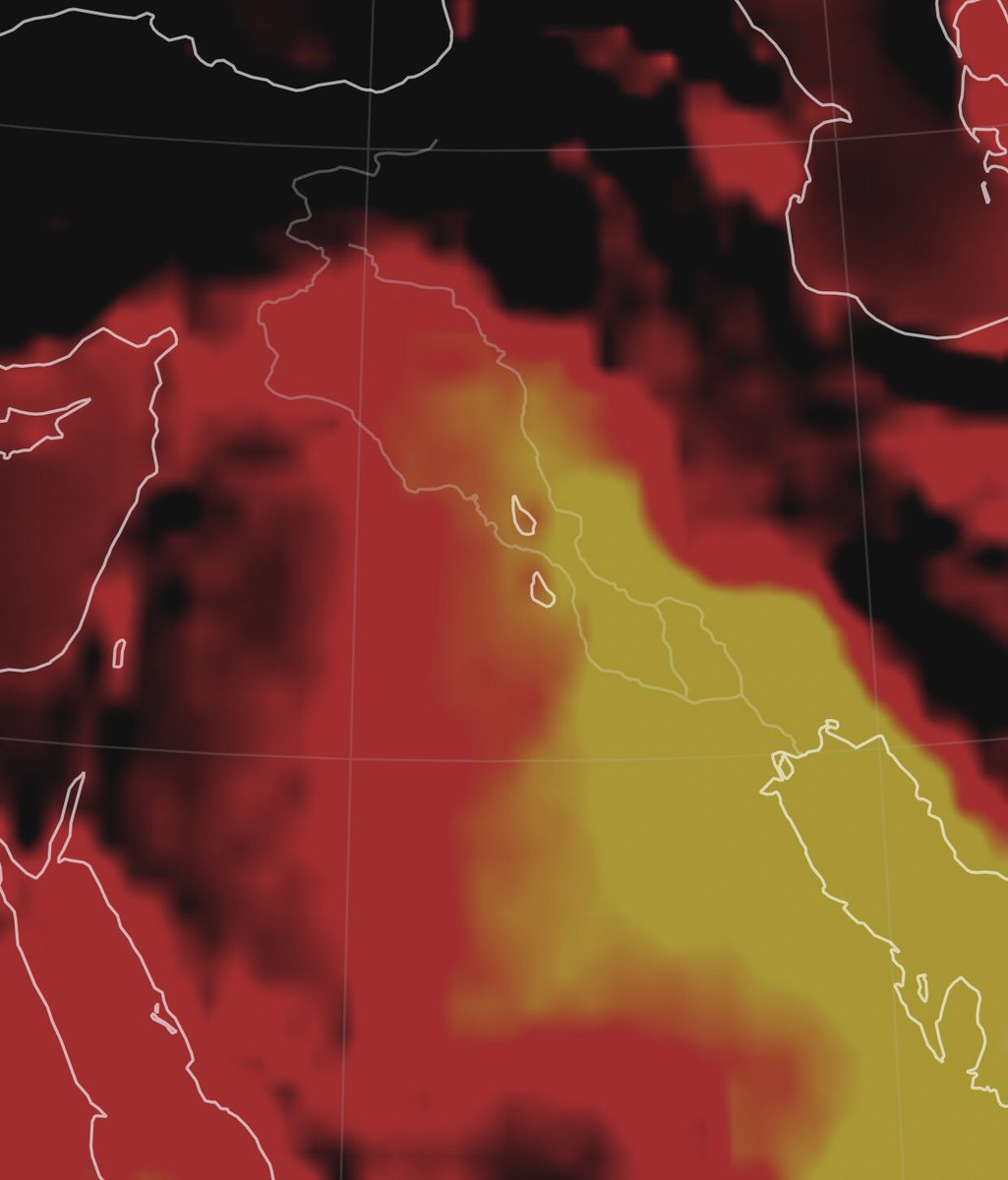 hash_imi's tweet image. 🚨 #ClimateCrisis | Heat wave hits #Iraq raising the temperatures above 50°c in 11 Governorates with high humidity which only worsen the situation even more.