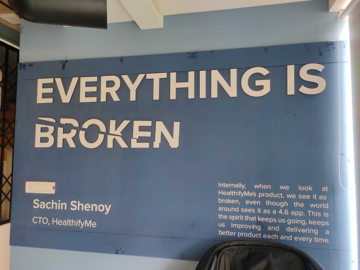 <a href="/SWashishth/">Surabhi Washishth✨</a> Even if it is teeny-weeny partially broken, CTOs be like: Everything is broken.😡

PS.
That is the reason why we are much avoided from meeting VCs during funding rounds.😂 <a href="/TusharVashisht/">Tushar Vashisht</a>