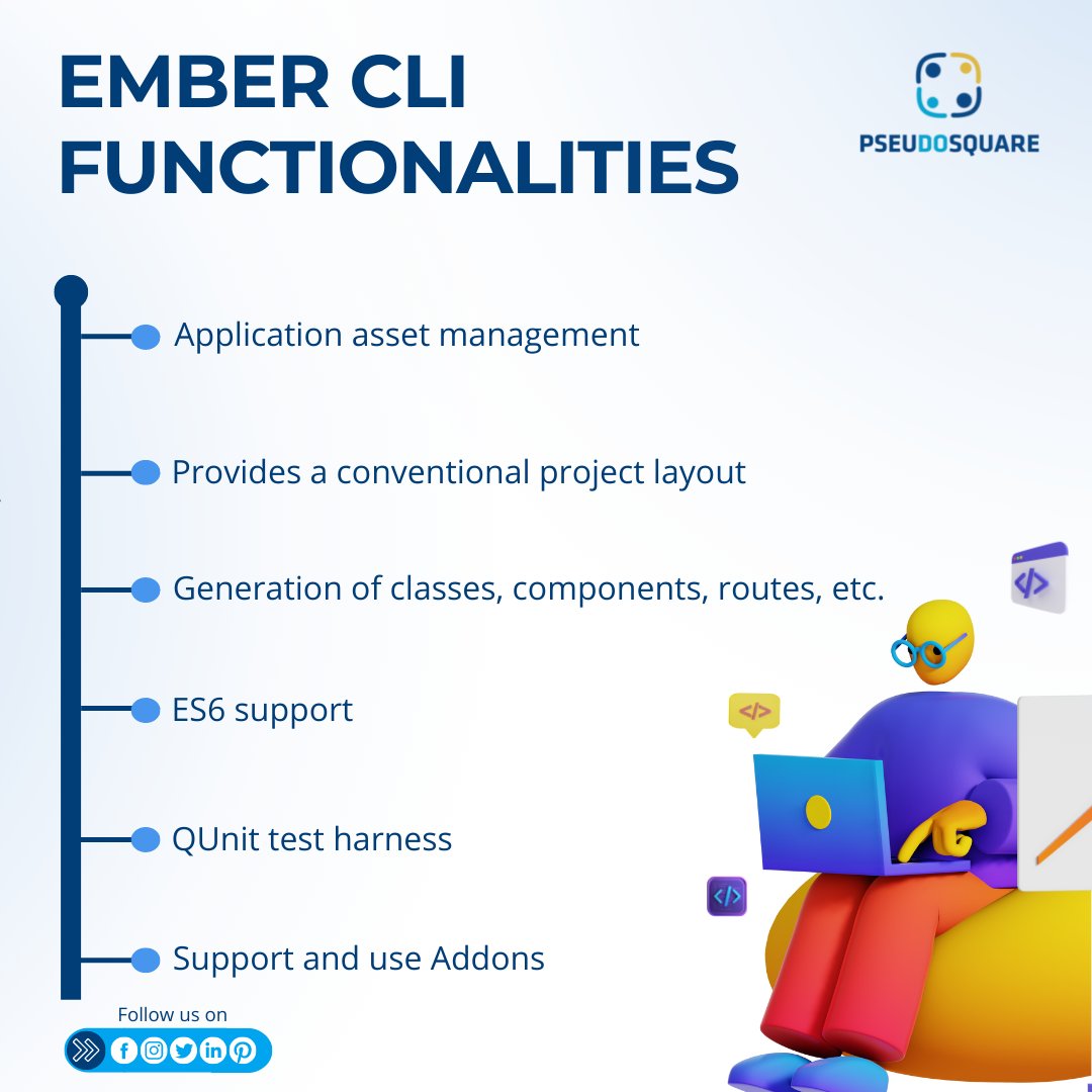 pseudosquare1's tweet image. The Ember.js CLI is a marvel that provides code generators that generate a whole entity and set them in the appropriate place. It is responsible for creating &amp;amp; managing Ember.js projects. 

#pseudusquare #emberjs #emberjsdeveloper #software #javascriptdeveloper #emberjsCLI #code