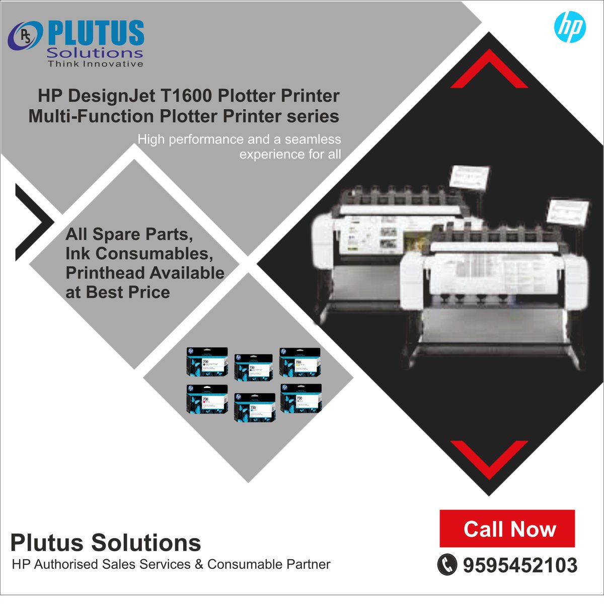 PlutusSolution's tweet image. Multi-function plotter printer series- High performance and seamless experience for all. Also Ink Consumables, Printhead and All spare parts available at best price. For aggressive price call on 9595452103
#HPdesignjetPlotter #HPPlotter #hpprinterspareparts #HPPrinter