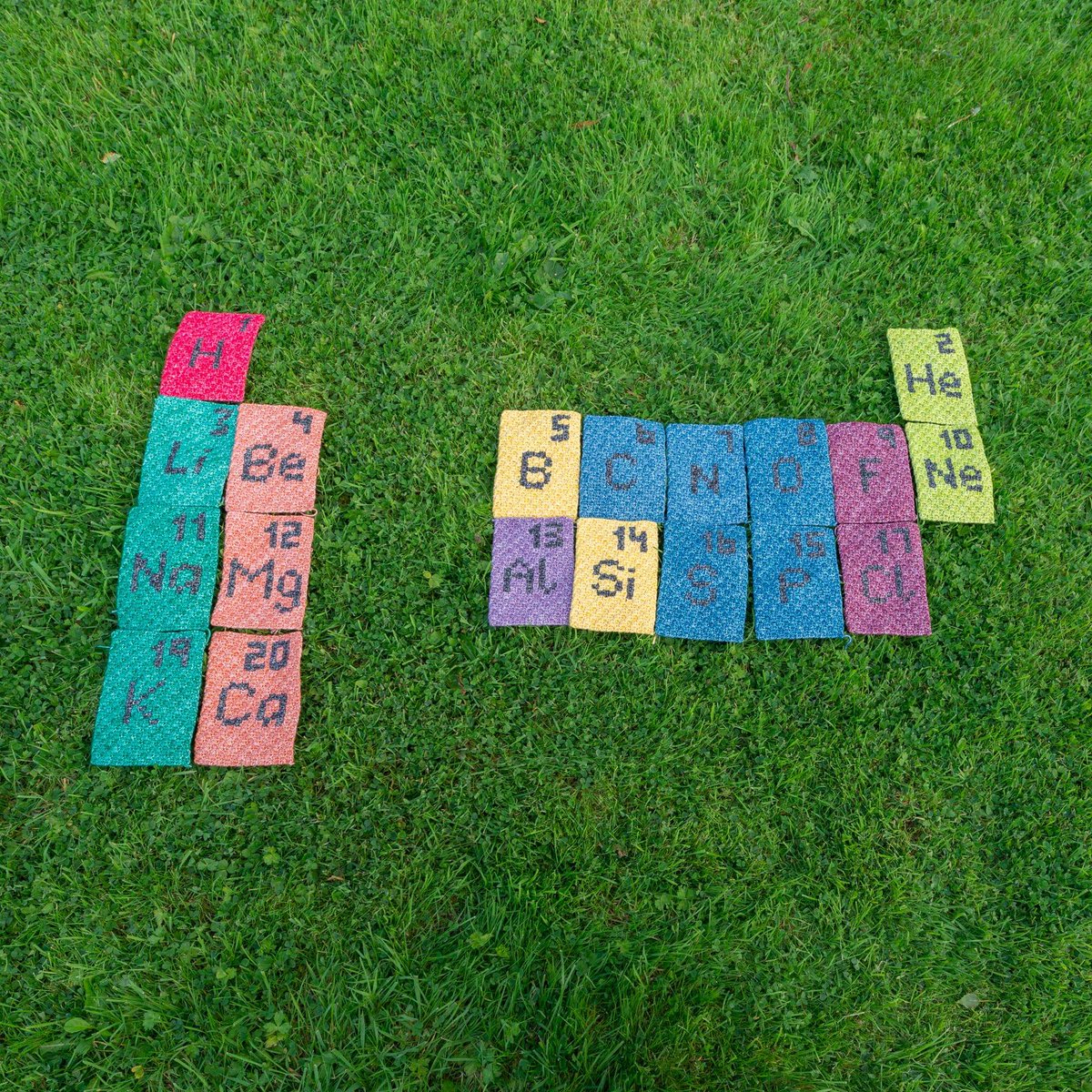 WoolyScientist's tweet photo. I am very slowly making my way through the Periodic Table in crochet! Earlier this year I decided I'd have more fun if I made a crochet book to go alongside the finished blanket.... which is fun, but means slower progress!
#SciArt #SciComm #ScienceCrochet https://t.co/eQutQjxHho