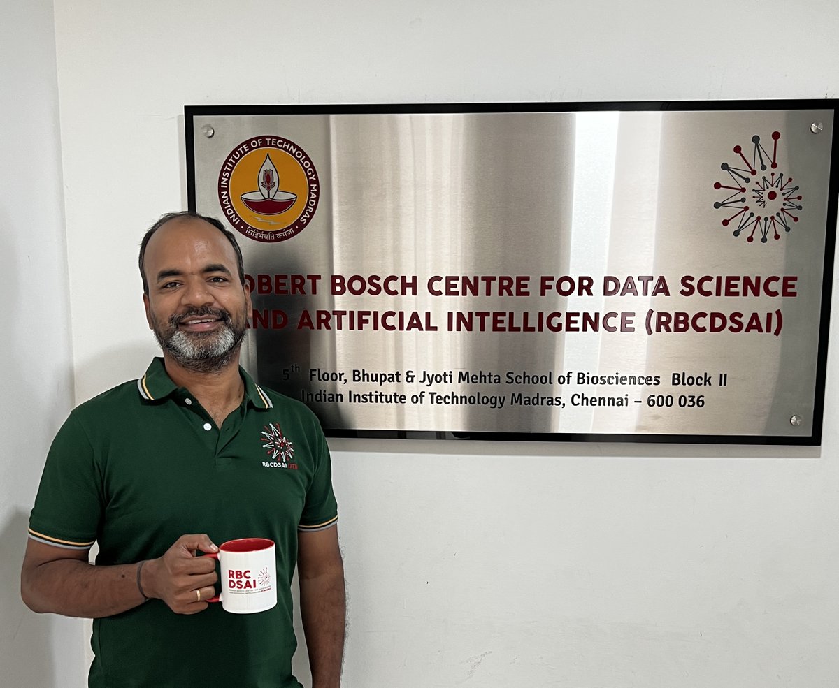 ponguru's tweet photo. Super 🤩🤩 to start as Associate Researcher (adjunct position) at @rbc_dsai_iitm! 🙏🏾 RBCDSAI, @iitmadras, Prof. @ravi_iitm for the opportunity. Looking forward for some exciting interactions. #ProfGiri #StrengthofWellWishers https://t.co/cmD9lwflNn