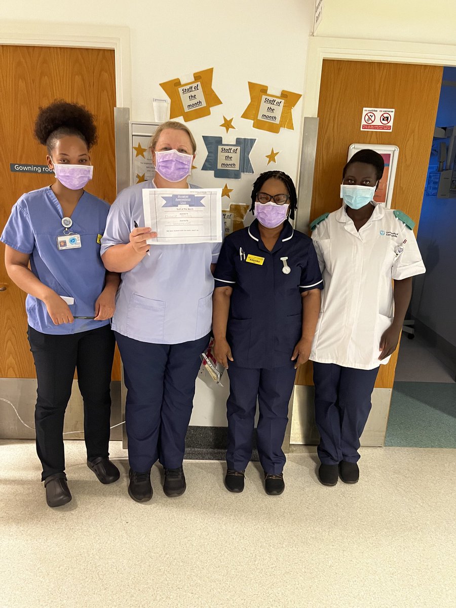 Congratulations to Michelle from our  Surgical hot clinic for become star of the month for SAU voted by her working colleagues well done ⭐️⭐️⭐️⭐️⭐️⭐️⭐️⭐️