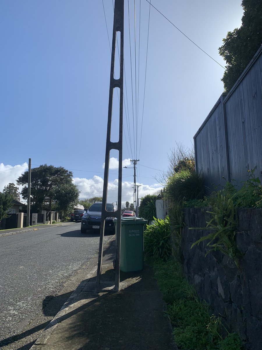 grabyourwheels's tweet photo. Back in Onehunga another interesting pavement barrier to negotiate. Bin vs pylon ♿️❌ https://t.co/If4QR4WGZH