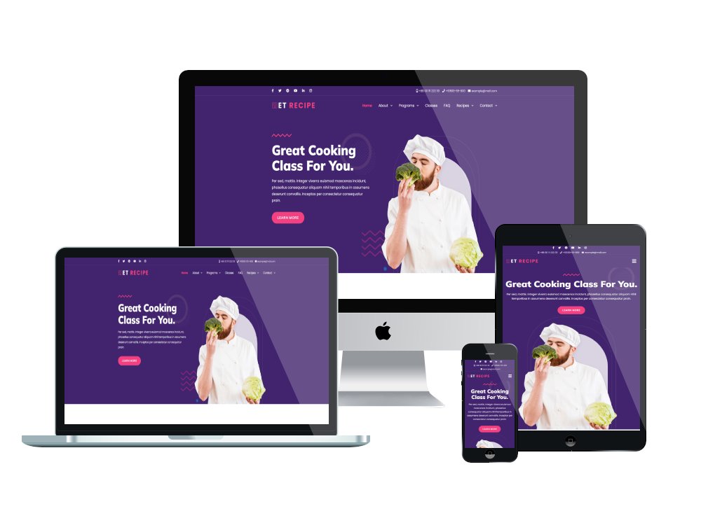 Nowadays, more and more cooking centers appear which makes your cooking classes less attractive. If you need to have an effective solution to deal with this issue, why don't you build a cooking website with the ET Recipe WordPress theme?

enginetemplates.com/themes/et-reci…