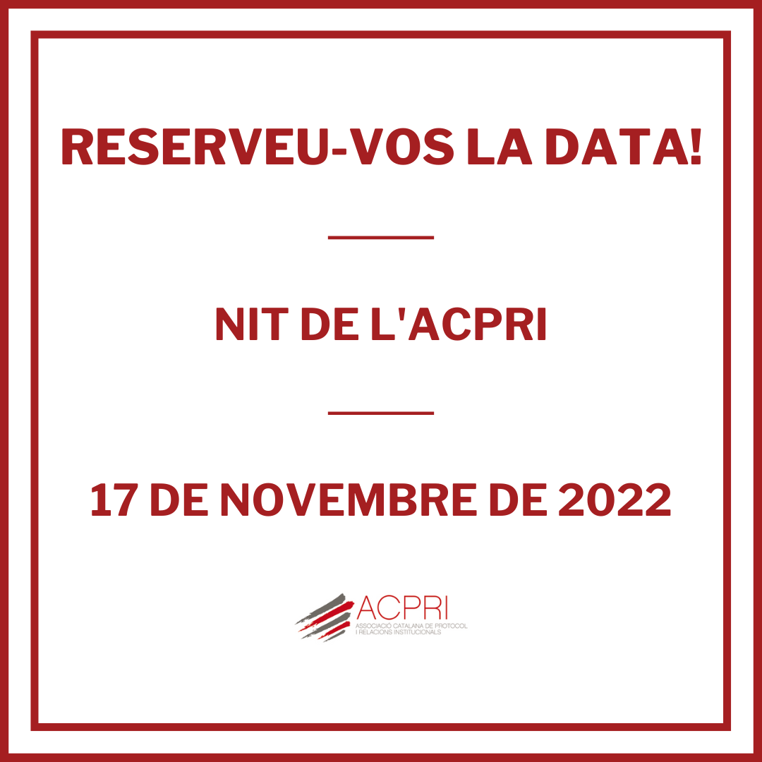 acpri's tweet photo. ⚠️ RESERVEU-VOS LA DATA! ⚠️

El 17 de novembre (dijous) celebrarem la tan esperada Nit de l'ACPRI 2022! 😊

🏆 Allà també farem entrega dels Premis ACPRI, dels quals us donarem més informació al tornar de les vacances!

👉 17 DE NOVEMBRE 2022 - NIT DE L'ACPRI 👈 https://t.co/X28PBcYqiQ