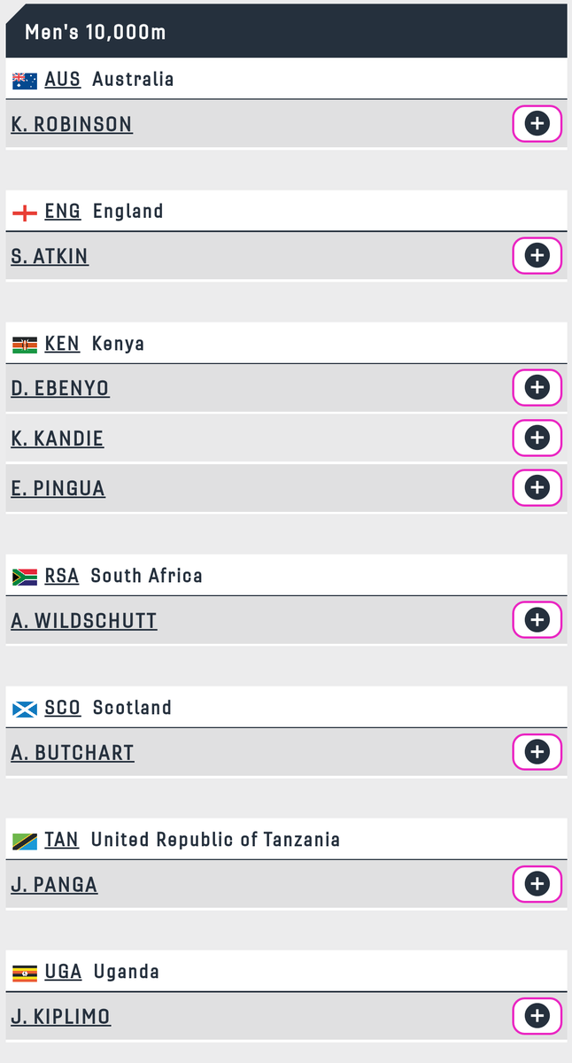 Thekrisjones's tweet photo. We are now down to 9 in the men's 10,000 m today - can I go get my spikes yet? https://t.co/ZOhMHfJRC1