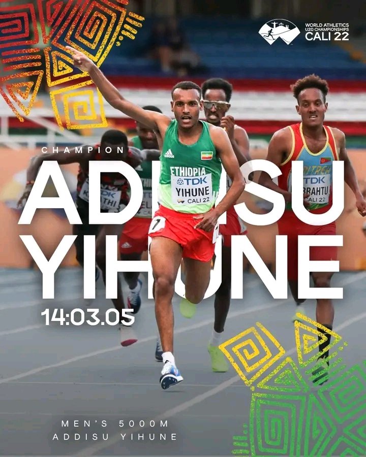 GamozoneC's tweet photo. እንኳን ደስ አለን
🇪🇹💪🇪🇹❤💪🇪🇹❤🇪🇹
በኮሎምቢያ ካሊ እየተካሄደ ባለው የዓለም ከ20 ዓመት በታች የአትሌቲክስ ሻምፒዮና ውድድር በወንዶች 5000m ወርቅ እና በሴቶች 3000 የብር ሜዳሊያ አግኝተናል።
#Ethiopia 
#Gamozone https://t.co/piXc6iAqsl