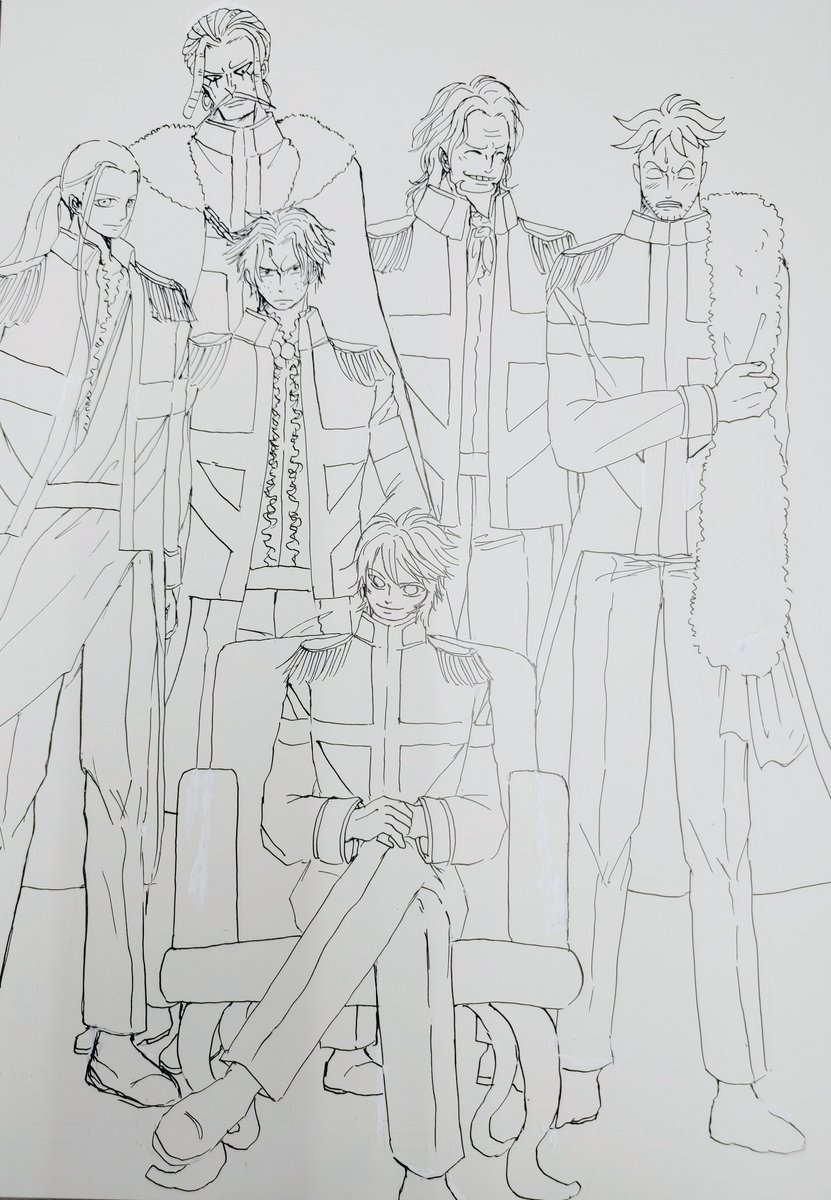 FUJIOclover's tweet photo. 漸く全部ペンだけ入れました。 https://t.co/DmvUEqGAhG