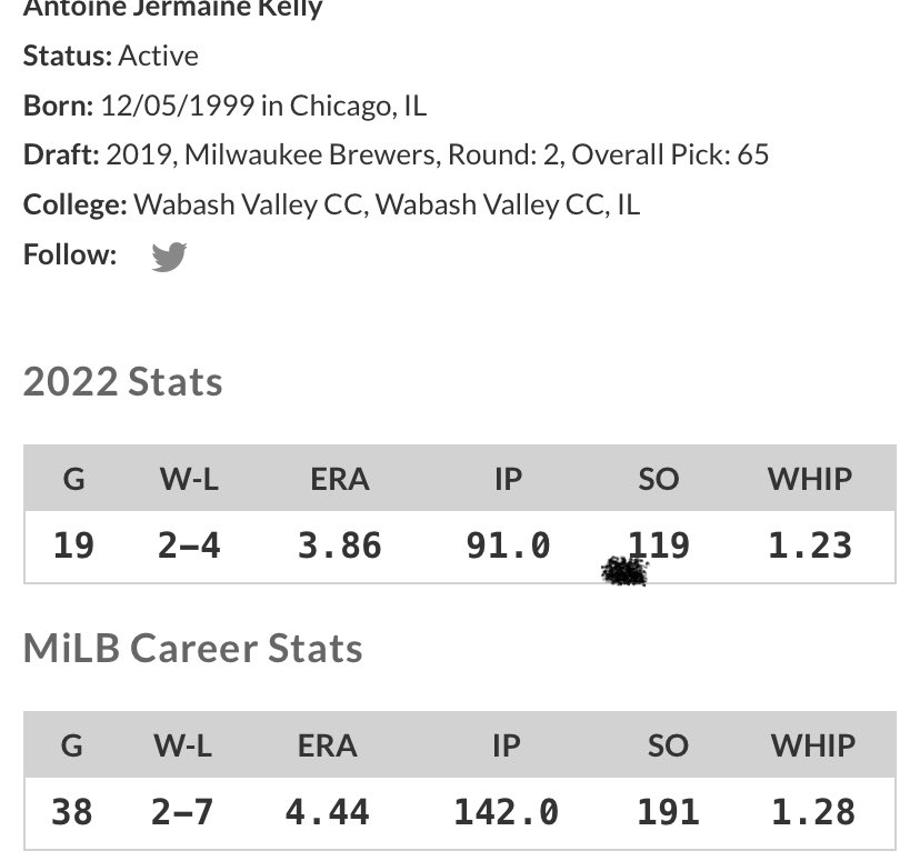 funman003's tweet photo. @jtobrien99 @R_Lebica @Brewers He was never gonna pitch with us immediately. Reliever with some control is great https://t.co/FU19NTWzJz