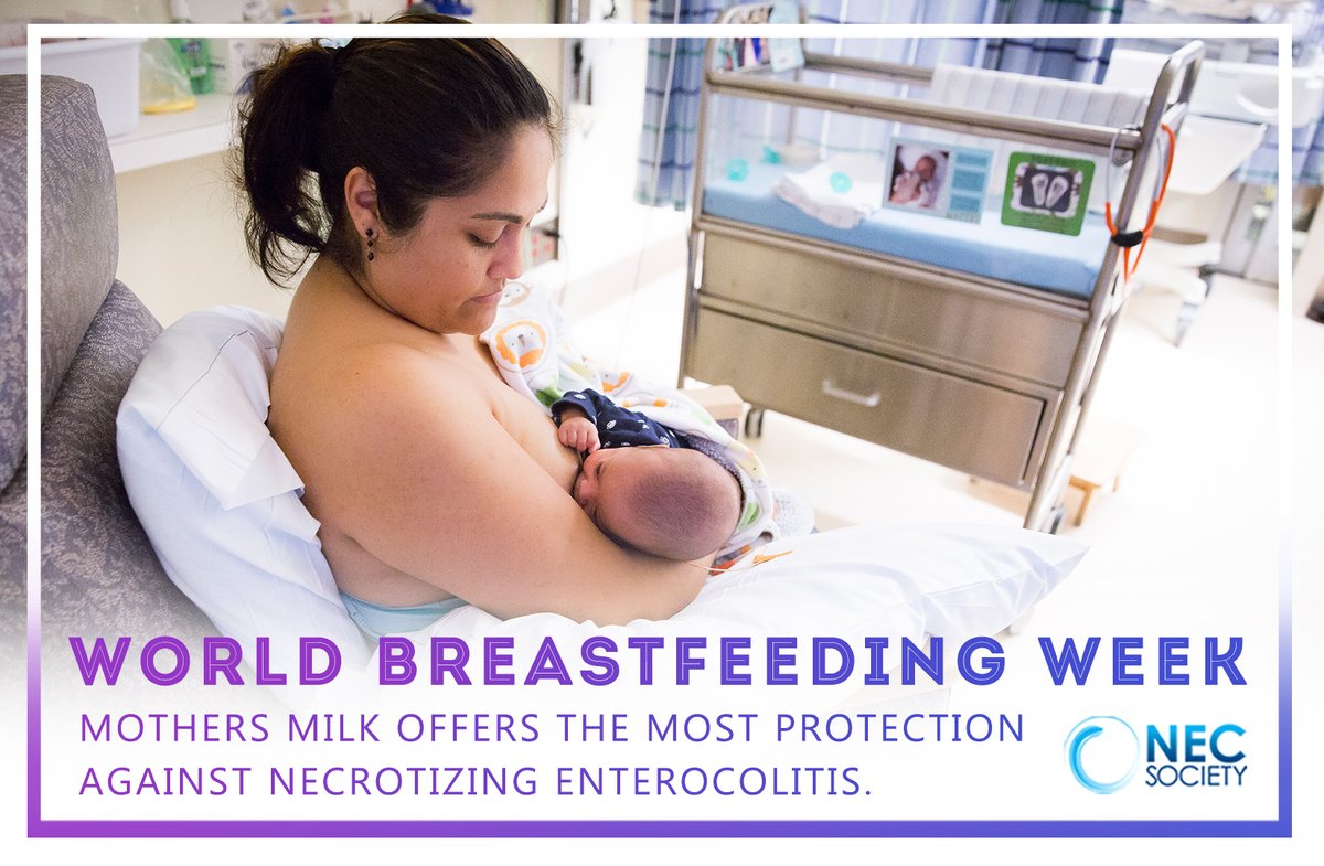 NECsociety's tweet photo. It's #worldbreastfeedingweek2022! Mother’s milk is one of the best ways to #preventNEC. It is essential for our society to recognize the lifesaving power of #humanmilk for medically fragile infants. @hmbana4babies @CALIFORNIABF @mothersmilksj @ucmilkbank @texasmilkbank @Bf_USA https://t.co/oC46bsxVzc