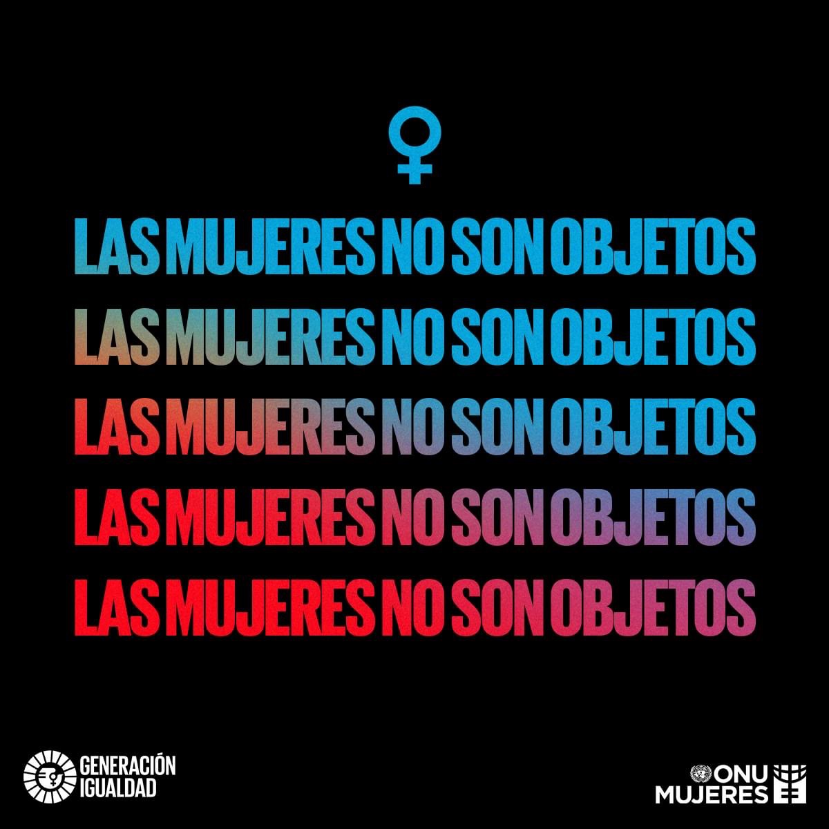 ONUMujeresMX's tweet photo. 📣 📣 📣
Los cuerpos de las mujeres no deben ser presentados como objetos sexuales en la sociedad. https://t.co/qDf3quBnQM
