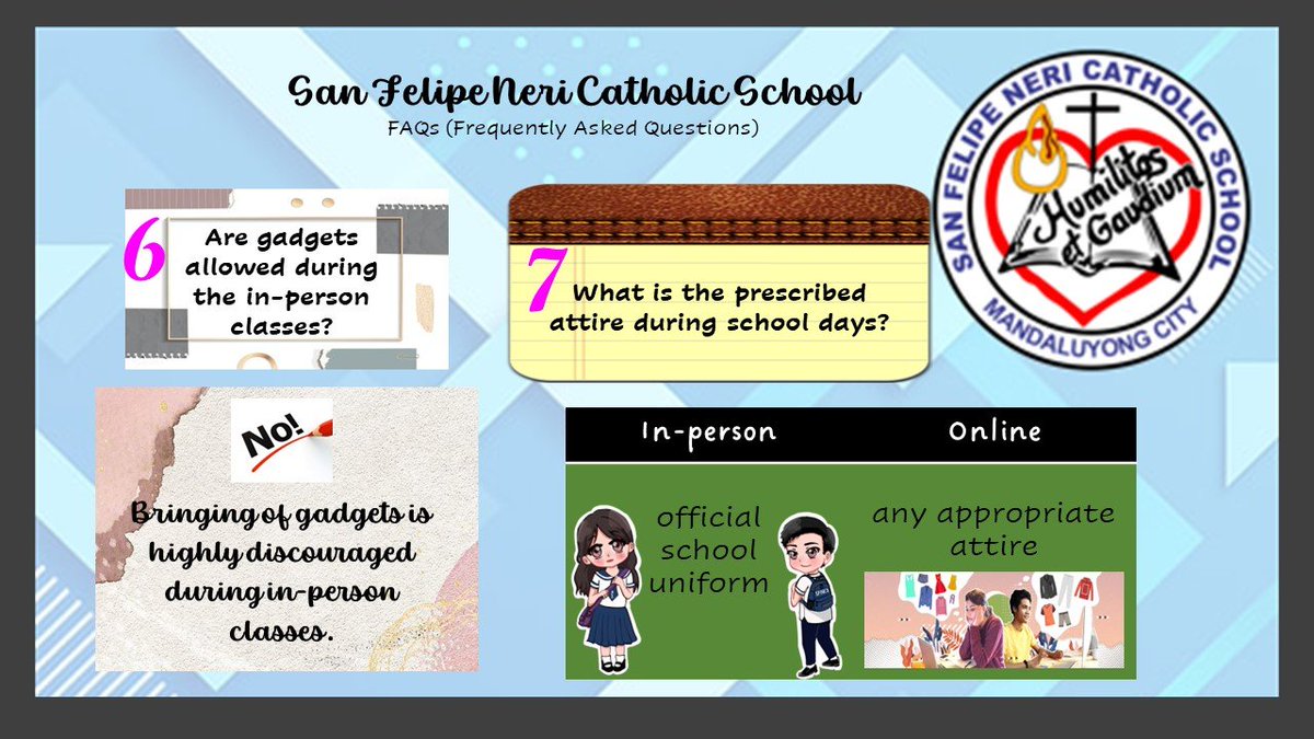 OfficialSFNCS's tweet photo. FREQUENTLY ASKED QUESTIONS (FAQS)
A pleasant day, Nerians!
Since we are just days away from the opening of the school year, here are the ANSWERS TO FREQUENTLY ASKED QUESTIONS regarding the implementation of the limited in-person classes.
Enrollment is still ongoing! https://t.co/ncMSwnVHKB