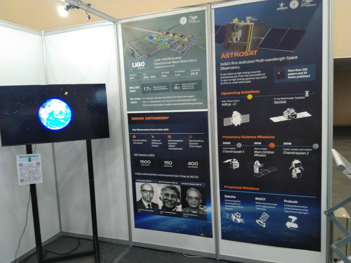 asipoec's tweet photo. The 31St General Assembly of @IAU_org (#IAUGA2022) began today in #Busan, Korea. This year Indian Astronomy Community has come together under the Astronomical Society of India (ASI) banner to set up an "Astronomy in India" exhibition booth at the IAU GA. https://t.co/kZ2HVPsJbg