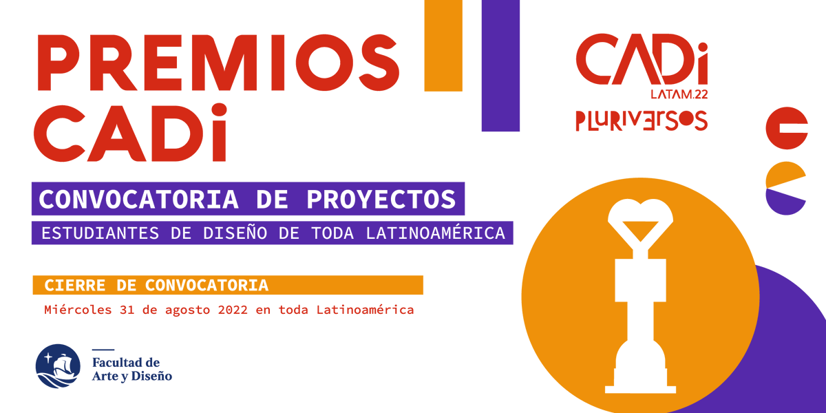 [CONVOCATORIA ABIERTA] Los Premios CADi lanzan su primera edición este año y tienen como finalidad reconocer la dedicación, habilidades y pensamiento crítico de lxs estudiantes de las diversas escuelas de diseño de Latinoamérica. 

1/9
