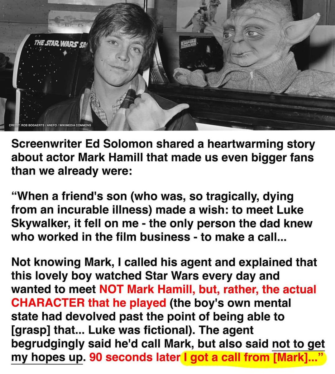 @MarkHamill 
Is this feel good story true? #amazing #itsoktoask #wowness