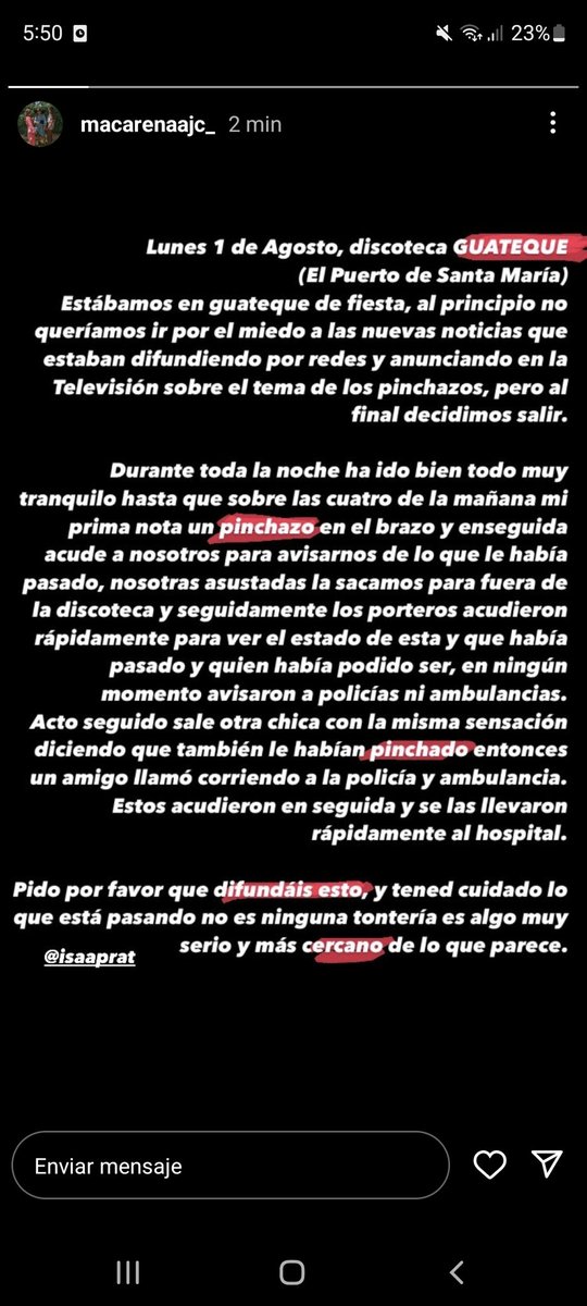 eleenagonzlez's tweet photo. porfavor tened mucho cuidado https://t.co/CONVdE8tIK