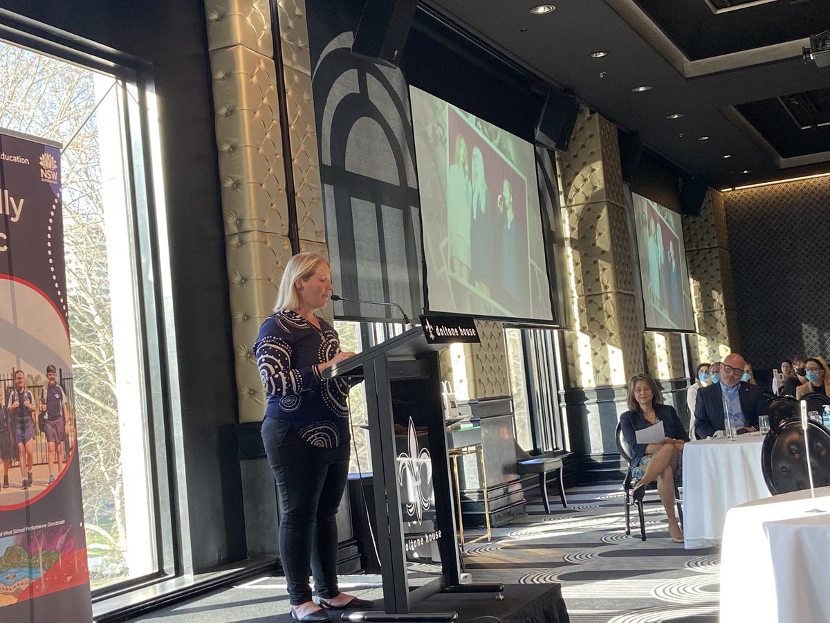 Janeney's tweet photo. What a privitige it was to Acknowledge Country at the Metropolitan South & West SPD Principal Conference. Such a huge honour to share with our passionate and dedicated School Leaders. Archie had a great time at his first conference too! ♥️💛🖤 @DebSummerhayes @dizdarm https://t.co/GGUjxx8f6L