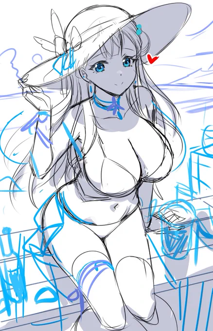 💙最近さあや成分がたりなすぎてらくがき 
