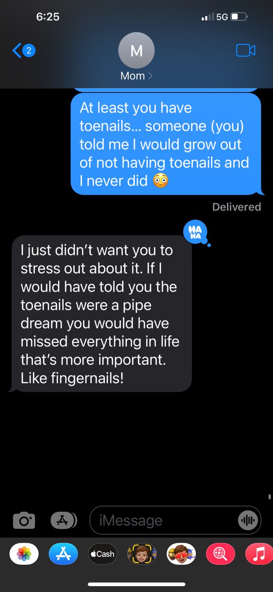 666cess's tweet photo. it was my moms right to lie that I’ll get toenails when I’m older and it’s my right to lie that they got sucked clean off https://t.co/6hrlHfQoLM