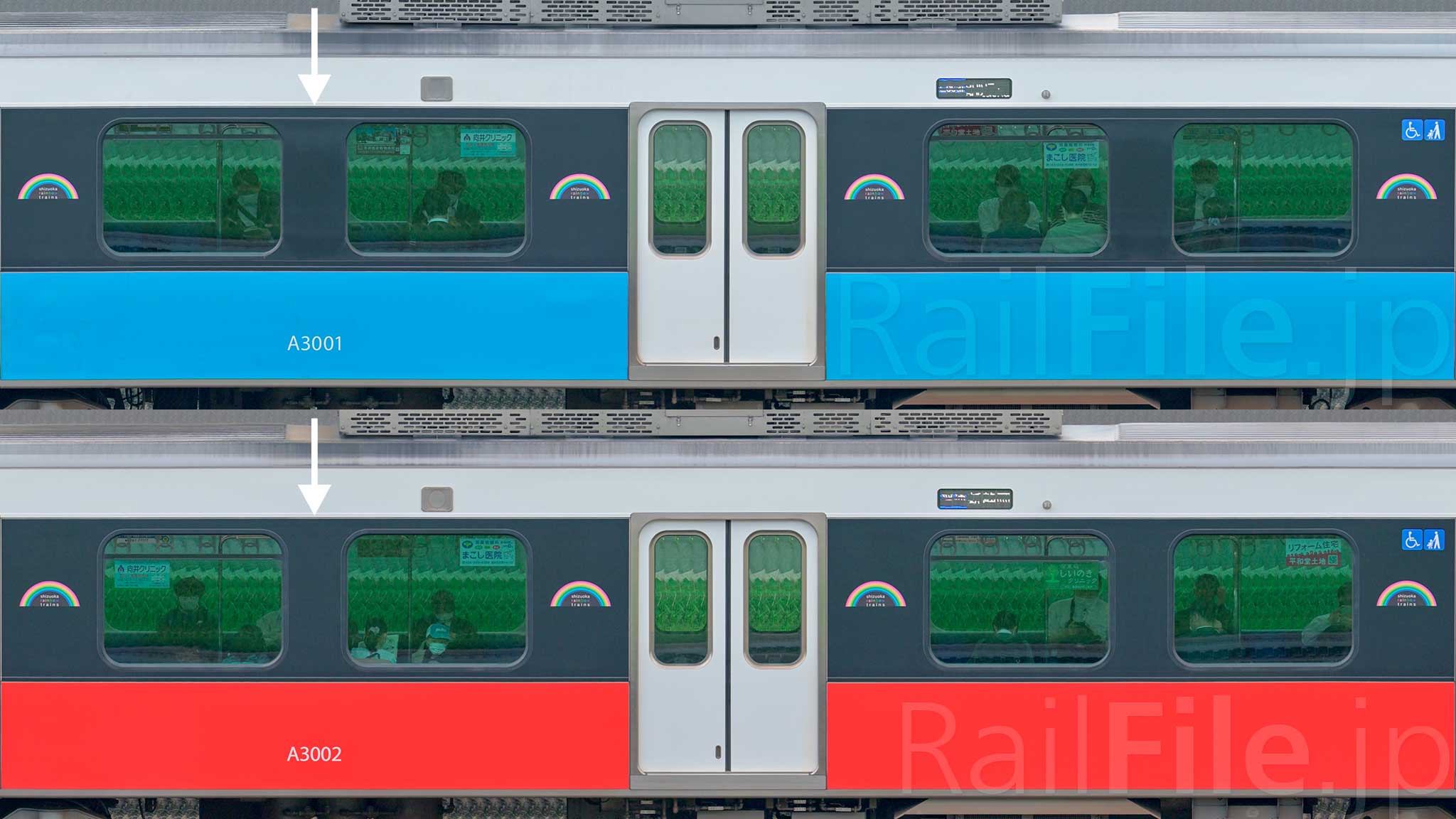 GM30626 静岡鉄道A3000形（クリアブルー） Amazon | グリーンマックス Nゲージ 静岡鉄道A3000形 クリア