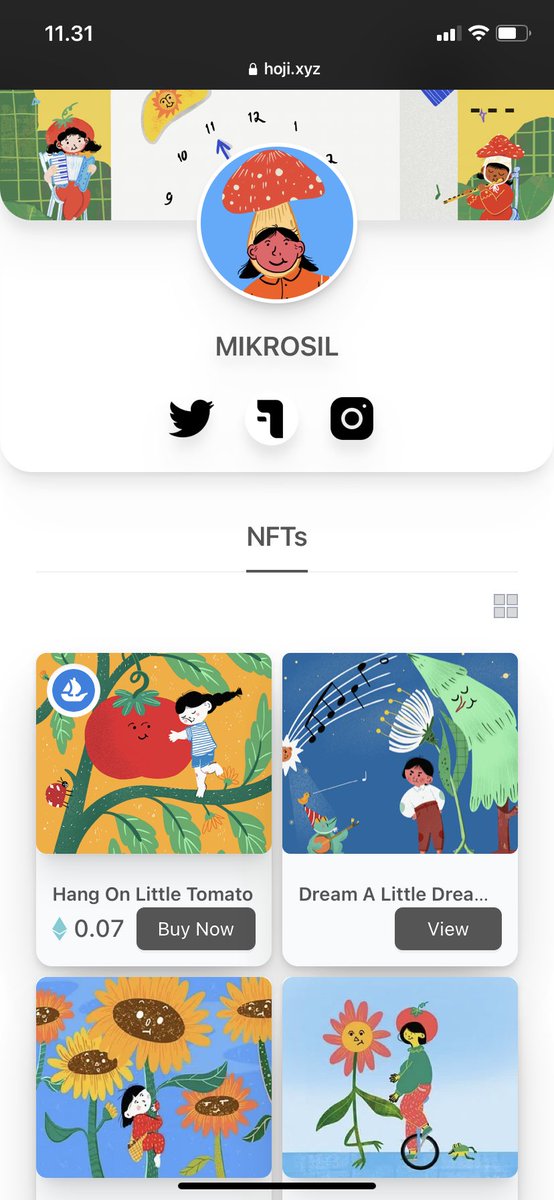 hojixyz's tweet photo. Welcomeee @mikrosil to our family! Thank you for using https://t.co/BSM26IlhqJ as your Link-In-Bio! Letβs check her cute creations, guys! LFG!ππ₯
#hojixyz #HojiLinkInBio #HojiCreators #NFTCreators #web3 https://t.co/P64OYz77p8