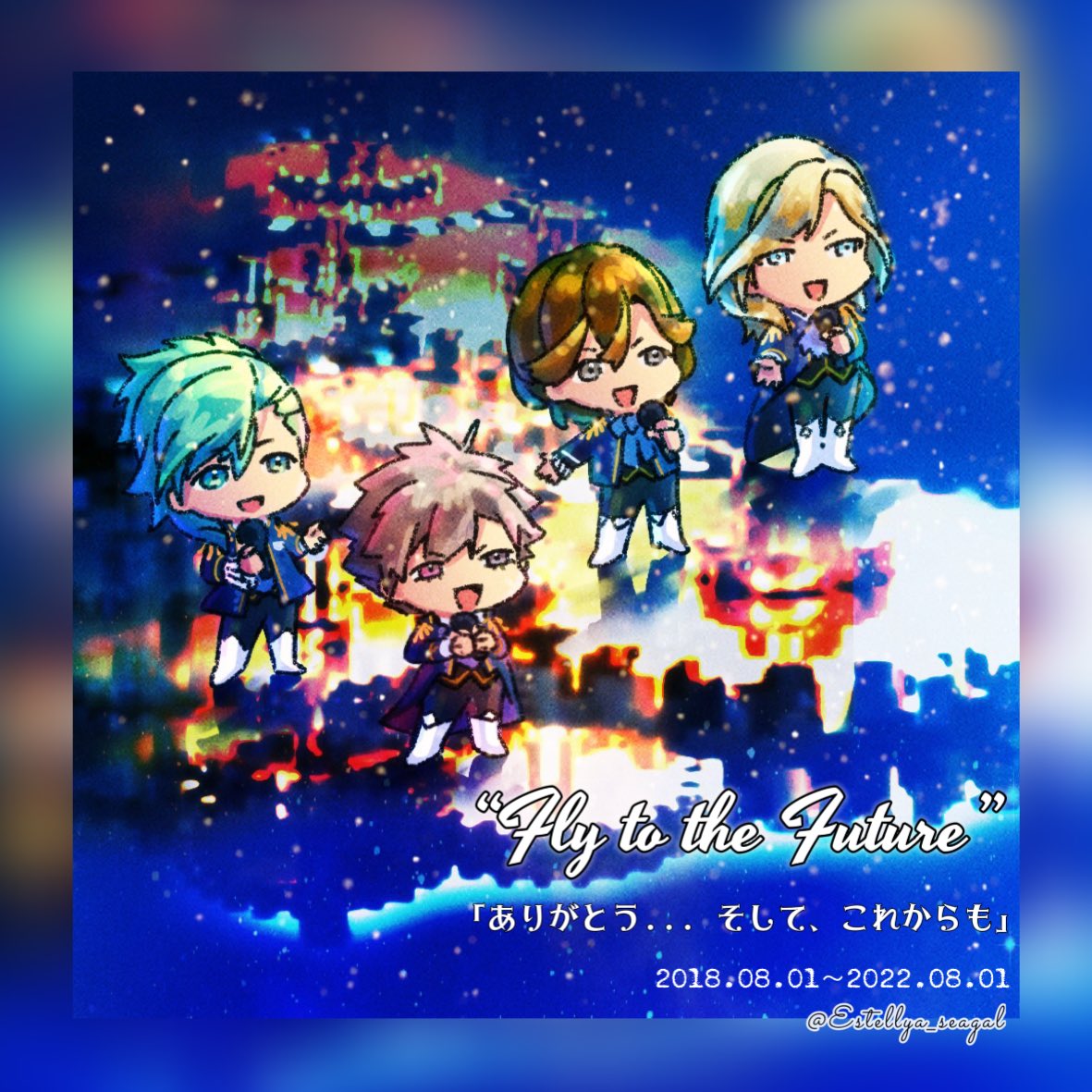 Estellya_seagal's tweet photo. 遅刻のFLY TO THE FUTURE Happy 4th Anniversary!
「ありがとう そして、これからも」
大好き大好き大ーーー好きなうたです。いつも聞くたびに涙ぼろぼろになった。゚(゚´ω`゚)゚。
おめでとう!!
#QUARTETNIGHT
#FLYTOTHEFUTURE
#THEWORLDISMINE
#ありがとうそしてこれからも https://t.co/W8MwdqF3K2