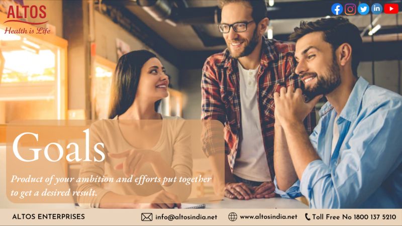 Altos_52's tweet photo. As we commence this month, we will focus on the Importance of Goal Setting. So What is a goal? It is the product of your ambition and efforts put together to get a desired result.
https://t.co/6nFzFcWN2I
#altos #altosindia #healthislife #goalsetting2022 #august https://t.co/IYST4ymTUb