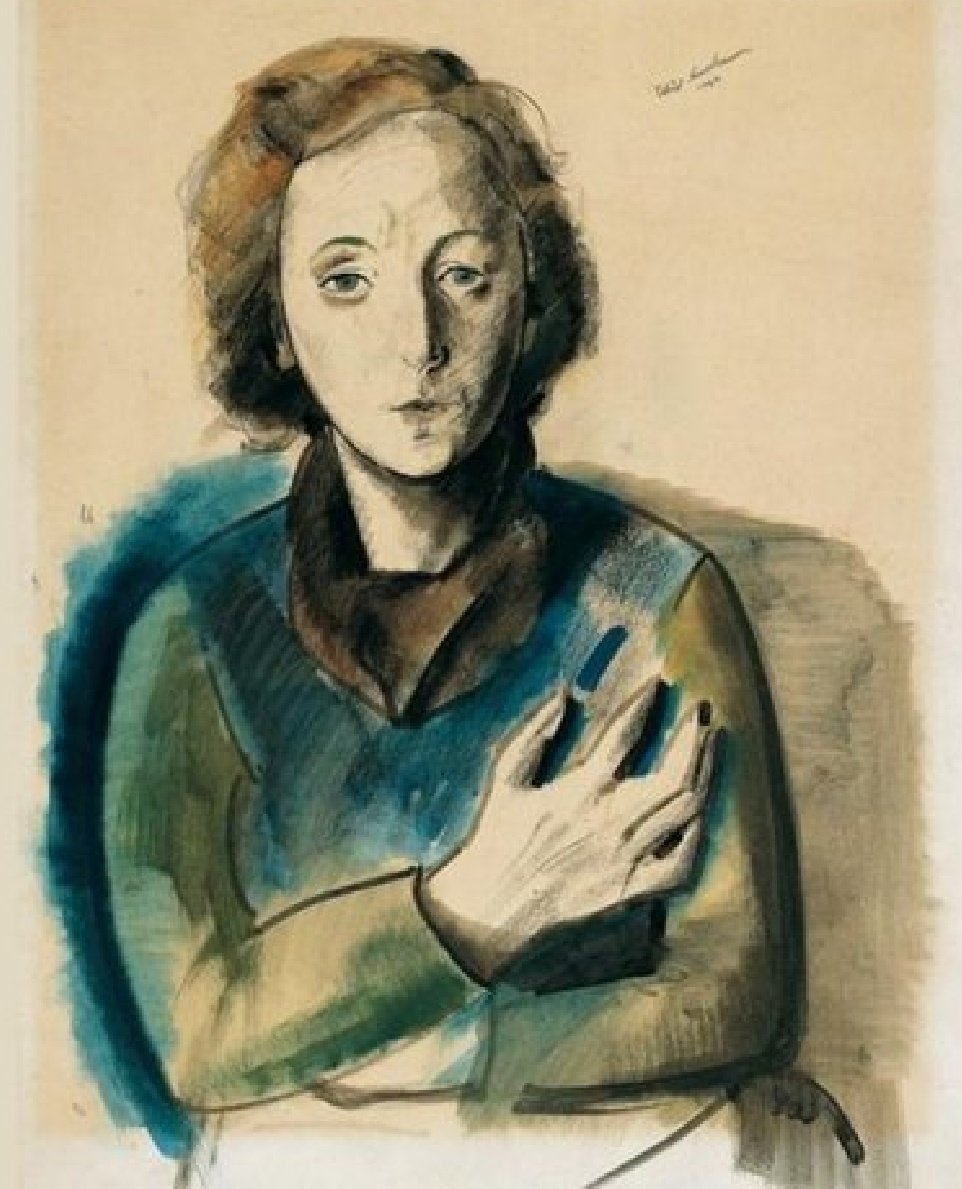 Letnapark's tweet photo. Felka #Platek *3.1.1899 Warschau – 2.8.1944 #Auschwitz, Studium Berlin bei L.#Meidner, Malerin. 
Lebensgefährte ab 1924 Felix #Nussbaum, ab 1937 Heirat, Flucht nach Brüssel; ab 21.7.1944 Lager #Mechteln, Deportation 
[Brüssel, 1940; Frau 1927; Felix &amp; Felka 1932 #WomensArt] https://t.co/DmxTcsqL8I