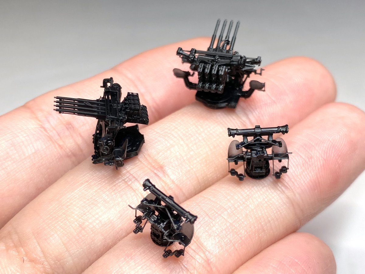 DONGHAI2090's tweet photo. 1/200 USN 1.1’’ Quad AA Guns
 #200スケモ #200scale #scalemodels #warships 
@hobbysearch_mm @hobbylink_jp @HobbylandOsaka @puyokuma7 @yoshitaka_c @yamashitahobby @hobbycollective @northport2 @msmodelswebshop https://t.co/4exEBgImdB