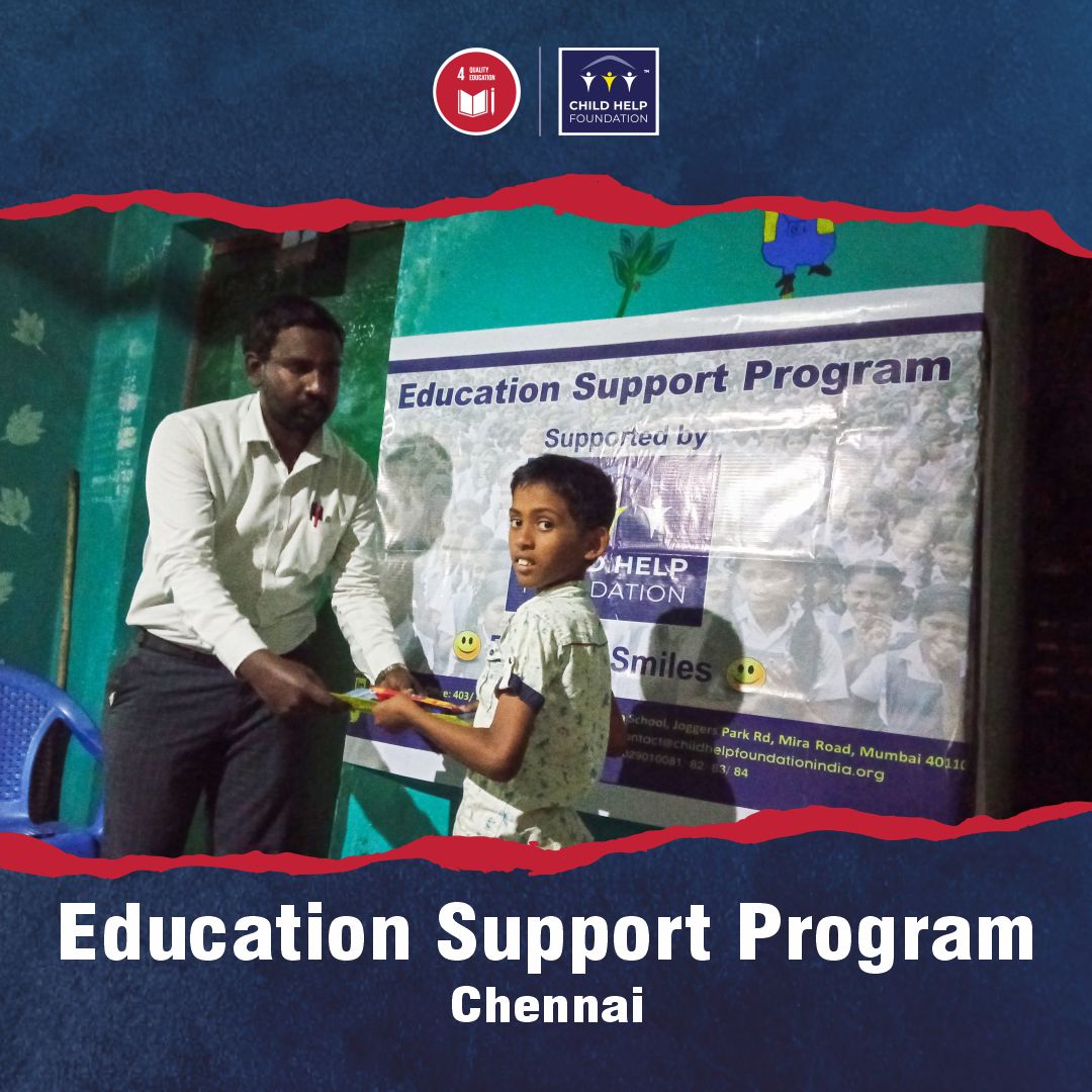 Childhelpindia's tweet photo. A good education 📚is a foundation for a better future😇 and every child should be given the chance for a better future.
.
@Childhelpindia provided stationery kits to 61 students under its #EducationSupportProgram in Siruvaakkam Village, Chennai.
.
#childhelpfoundation https://t.co/FWsvFv85U8