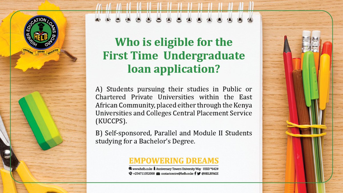 HELBpage's tweet photo. Who is eligible for the First Time Undergraduate Loan application? #HELBLoan101 https://t.co/r6DHtma1WW