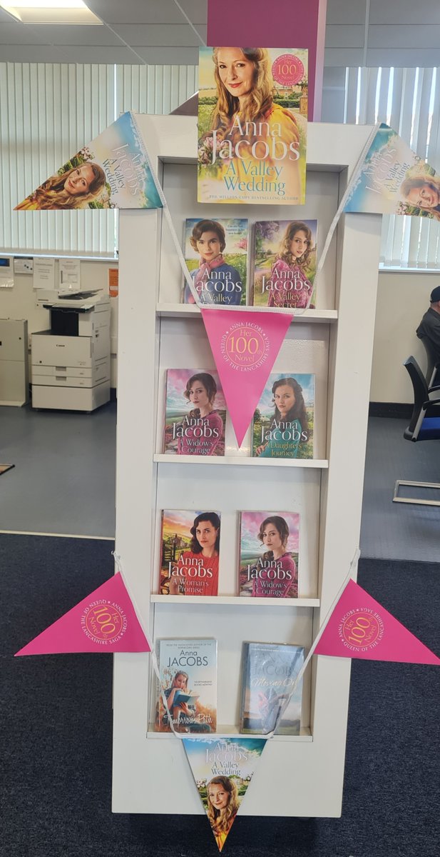 YarmouthLib's tweet photo. Reserve your copy now of Anna Jacobs 100th book "A Valley Wedding" for just 60p here
https://t.co/dc5IyXKceB or why not read one of her other novels while your waiting!

#loveyourlibrary 
@HodderBooks
#AnnaJacobs
#AValleyWedding
@readingagency https://t.co/seaV4xeKWD