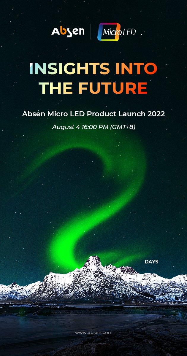 LEDAbsen's tweet photo. Only two days left!
How to recognize and define the image quality in the era of Micro LED display? Come see!
Make sure you register now to secure your space: https://t.co/QVBgrVq93F
#Absen #AbsenLED #Microled #KLCOB #COB #LEDtrend https://t.co/hzmxA3aWQp