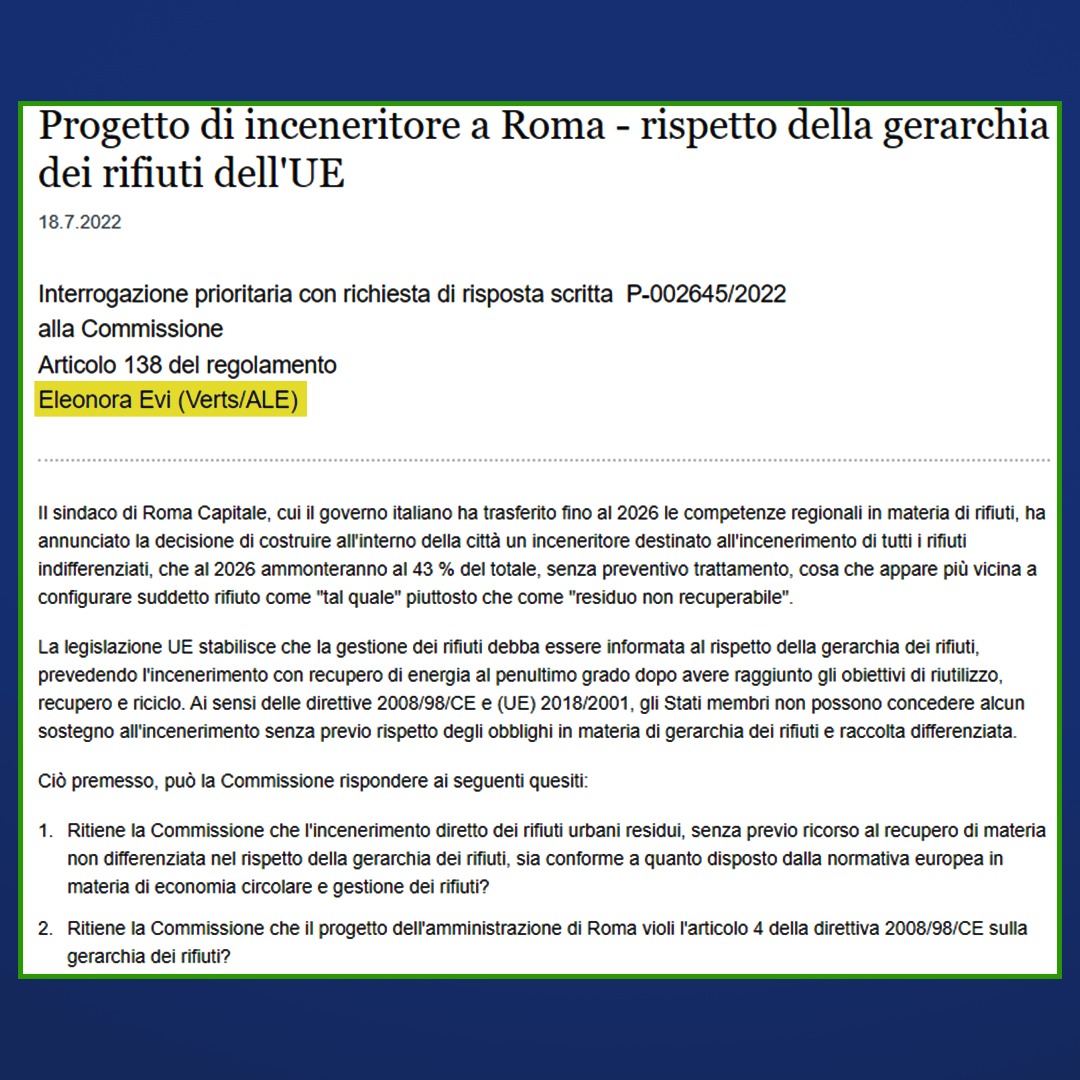 MatteoRichetti's tweet photo. Lei è la Co-Portavoce dei Verdi con Bonelli. Stanno contrastando il termovalorizzatore di Roma voluto da Gualtieri per non finire sommersi dall’immondizia. La politica è serietà e coerenza e noi di @Azione_it non possiamo portare in Parlamento chi blocca le soluzione dei problemi https://t.co/YzKDYA1pLO