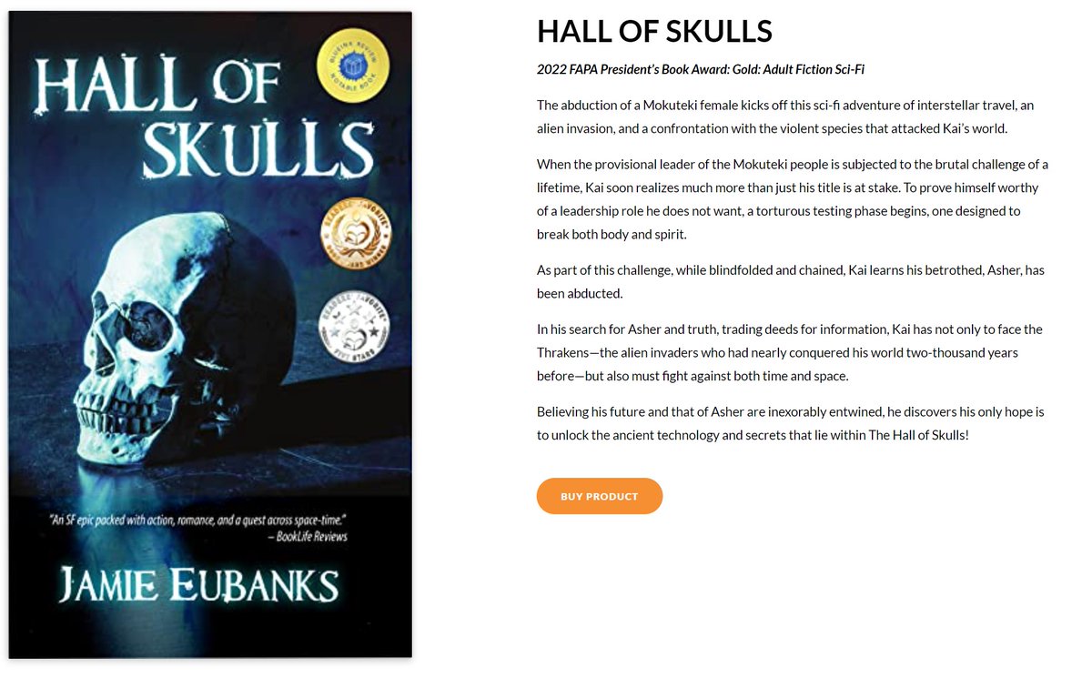JAEubanks2's tweet photo. Florida Authors &amp; Publishers Association 2022 President's Book Award - gold medal winner in Adult Science Fiction. 

https://t.co/Fm35xCx0xL https://t.co/I5oMDNQ7nr