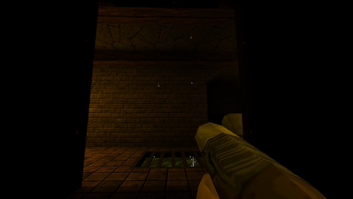 LscaEduardo's tweet photo. i have added more details on the walls and celling (even water drips )of the initial section of the E1M3 map for #2HellGame #gamedev #indiegamedev #retroFPS https://t.co/ezWxYVGSj6