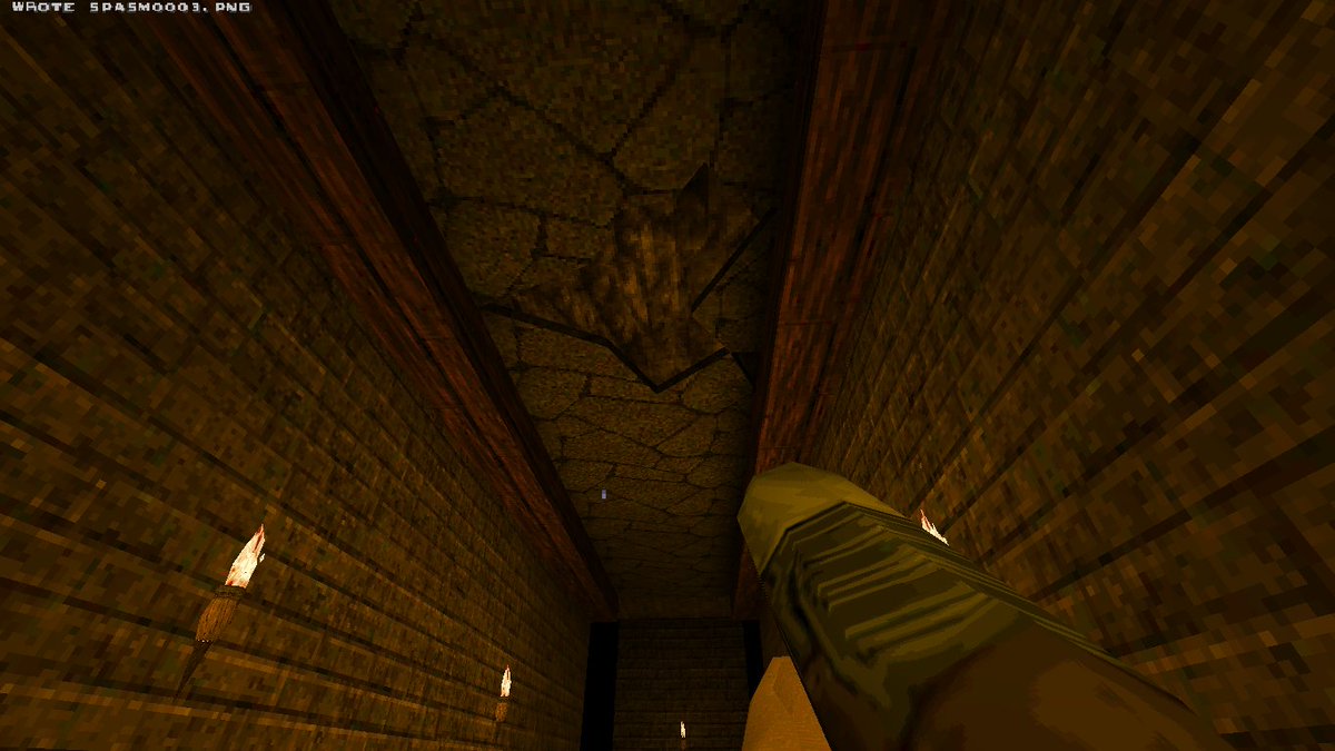 LscaEduardo's tweet photo. i have added more details on the walls and celling (even water drips )of the initial section of the E1M3 map for #2HellGame #gamedev #indiegamedev #retroFPS https://t.co/ezWxYVGSj6