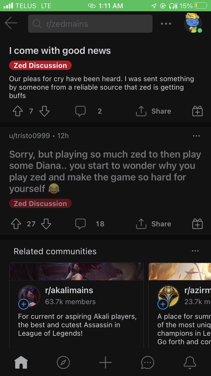 SavageYall's tweet photo. @SectorZeroGP @toners19 @RiotPhroxzon Lol..bro zed is really bad right now especially after the durability patch. Diana and Irelia for example are jus so much better and do so much more..u really outhere crying about zed lol..no one plays him right now for a reason... https://t.co/mtKmUY2IuP