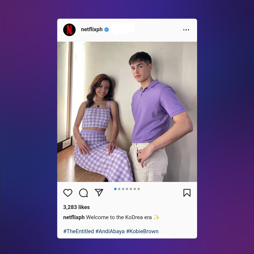 Welcome to the Kodrea era✨

#ConnectedTheMovie casts Kobie Brown and Andi Abaya who’s also cast of Netfllix’s Entitled! #StarMagicStudios