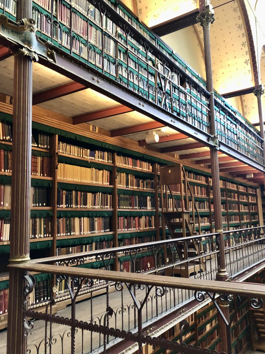 LibraryMcmicken's tweet photo. Librarian dreams come true part 2! #rijksmuseum #rijksmuseumlibrary #librarianlife #amsterdam #highlinejoy #highlinereads #ourhighlinestory https://t.co/XL8aFNG410