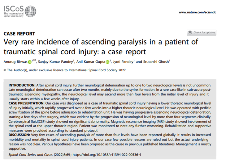 Spinal Cord Series and Cases tweet media